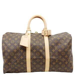 Louis Vuitton  Keepall 45 Monogram Canvas Travel Bag Brown
